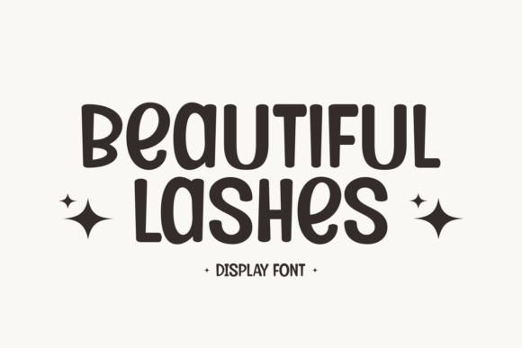 Beautiful Lashes: A Playful Font for Creative Branding