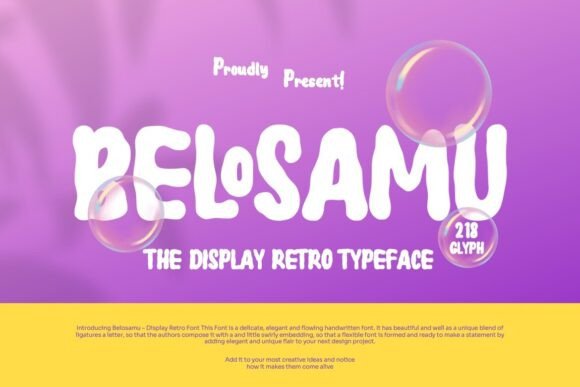 Belosamu: A Retro-Styled Display Font for Modern Web Design