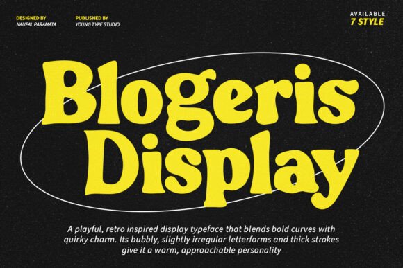 Blogeris Display: A Playful Font for Engaging Visuals