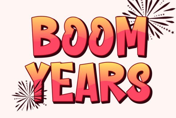Boom Years: A Display Font for Bold Editorial Design