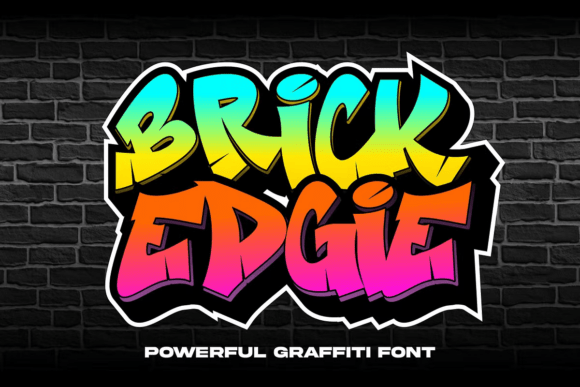 Brick Edgie: A Bold Graffiti Font for Eye-Catching Campaigns