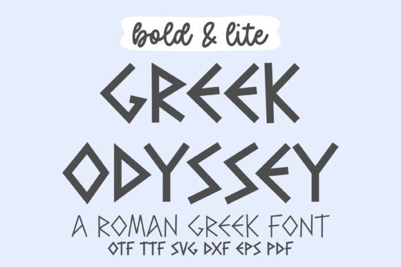 Discover Greek Odyssey: A Premium Font for Elegant Web Design