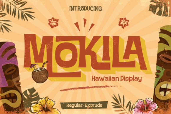 Discover Mokila: A Vibrant Hawaiian Display Typeface