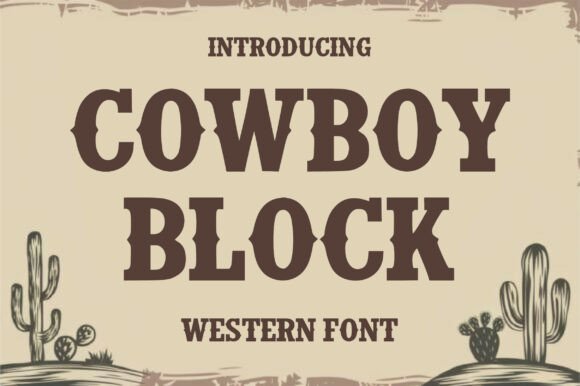 Enhance Your Brand with Cowboy Block: A Bold Western Font