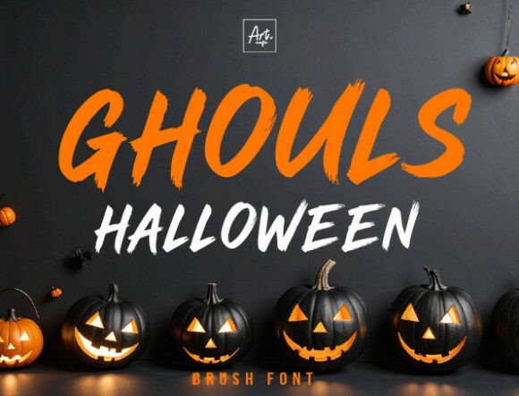 Ghouls Halloween: A Striking Display Font for Web Design