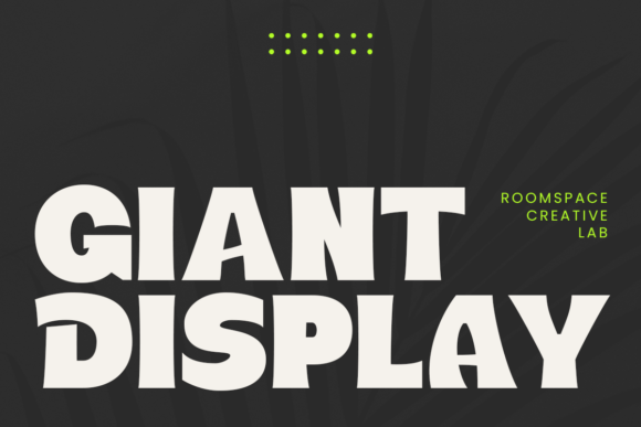 Giant Display: A Bold Sans Serif for Impactful Branding