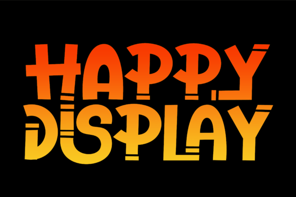 Happy Display: A Vibrant Typeface for Creative Web Design