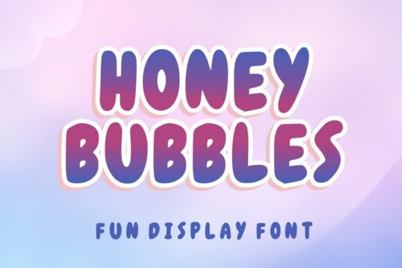 Honey Bubbles: A Fun and Nostalgic Display Font for Creative Campaigns