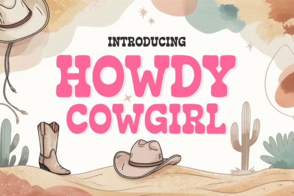 Howdy Cowgirl: A Rustic yet Playful Display Font