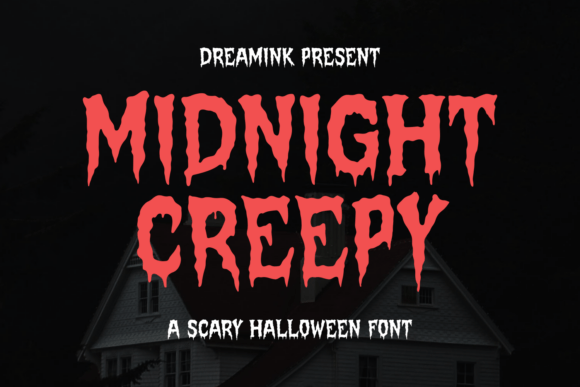 Midnight Creepy: A Bold and Eerie Display Font for Web Design