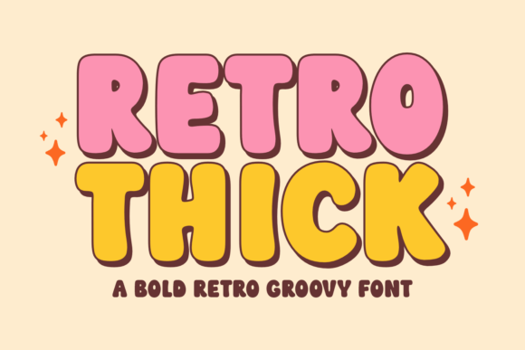 Retro Thick: A Charming Font for Craft and Design