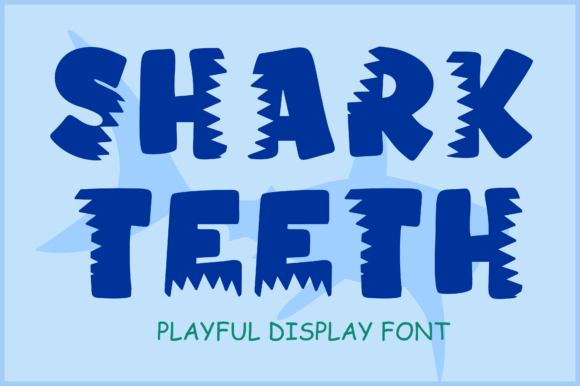 Shark Teeth: A Playful Display Font for Creative Makers