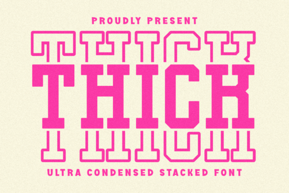 Thick Stacked: A Bold Display Font for Editorial Impact