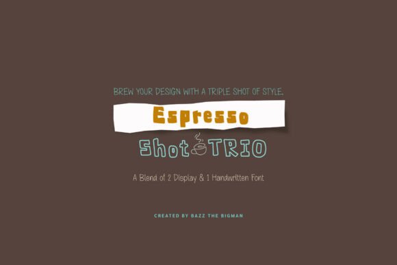 Transform Your Brand with Espresso Shot Trio Font