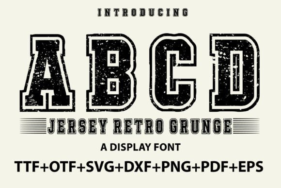 Transform Your Brand with Jersey Retro Grunge Font
