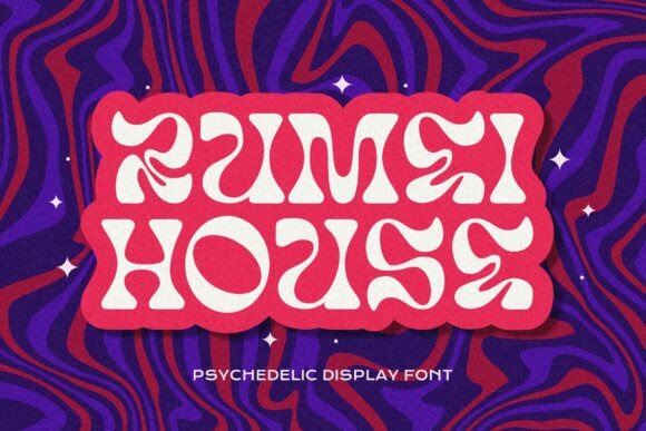 Transform Your Brand with Rumei House: A Psychedelic Display Font