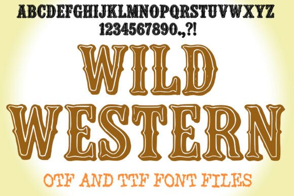 Wild Western: A Unique Cowboy Style Display Font